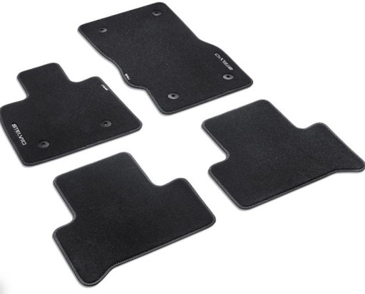 ALFA ROMEO STELVIO 16- ORY оксамитові килимки 50903647 ЧОРНИЙ КОМПЛЕКТ