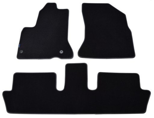 Коврики алмазные, бархатные - Citroen C4 Picasso 2007-2013 гг. / 3 шт.