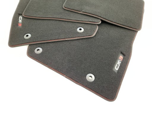 Елітні червоні велюрові килимки Mazda CX-3 оригінал