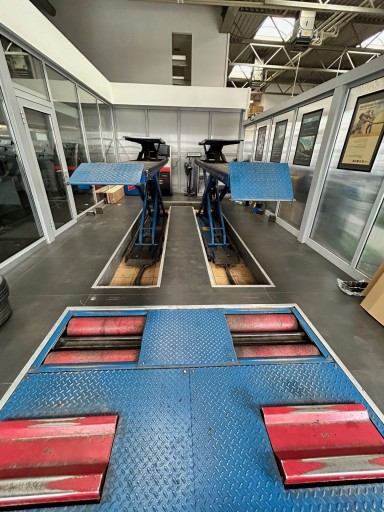 Ножничный подъемник MAHA DUO-GN с диагностической линией MAHA Eurosystem