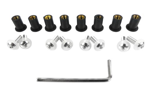 MF2846 - E3a762 Оксфордський гвинт для кріплення обтічника анодований Оксфорд (сріблястий, pra