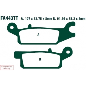 FA443R - ЕЦБ ХАМ. Мото. YAMAHA YFM 250 R (1BT) (12-13)