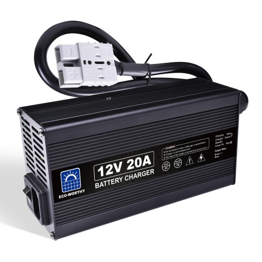 ЕКОЛОГІЧНИЙ зарядний пристрій 12 В 20 А LiFePO4 з роз’ємом Anderson