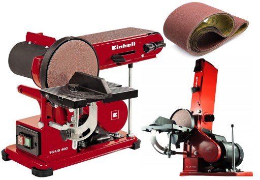 EINHELL TC-US 400 ленточный шлифовальный станок большой 100 мм 375 Вт + ремни 100X915