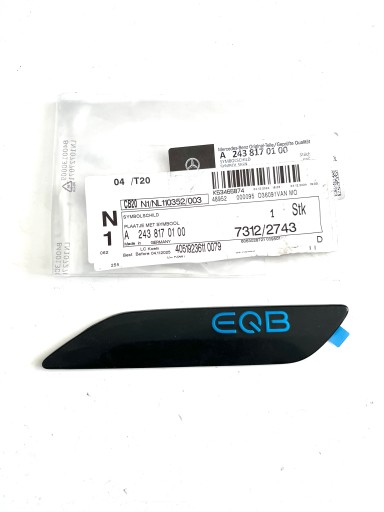 ЕМБЛЕМА НА КРИЛО ЛІВЕ MERCEDES EQB A2438170100 OE