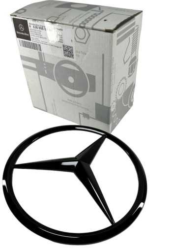 ЭМБЛЕМА ЛОГОТИП ЗВЕЗДА С РЕШЕТКОЙ MERCEDES A6388880086 165MM ЧЕРНЫЙ ГЛЯНЦЕВЫЙ