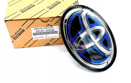 ЕМБЛЕМА З СІТКОЮ НА РАДАР TOYOTA PRIUS 16-RAV 4 17- 53141-47030 НОВИНКА!