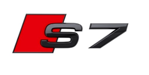 4G8853735AT94 - ЕМБЛЕМА ЗНАЧОК ЗАДНИЙ КАПОТ ЛОГОТИП AUDI S7 ORIGINAL ЧОРНИЙ ЧОРНИЙ