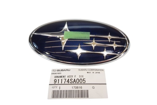 91174SA005 - ЕМБЛЕМА ЗНАЧОК ЛОГОТИП РЕШІТКА ПЕРЕДНЯ ГЛАВА ЗАДНЯ SUBARU FORESTER OUTBACK