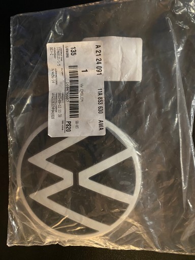 ЗНАК VW ЗАДНИЙ ЗНАК iD.4 iD.5 НОВЫЙ ОРИГИНАЛ 11A853630