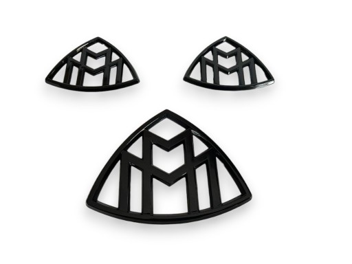 D.169/121. - ЧЕРНЫЕ ЭМБЛЕМЫ НАКЛЕЙКИ НА ЗАДНЕЕ КРЫЛО ДЛЯ Mercedes Maybach GLS