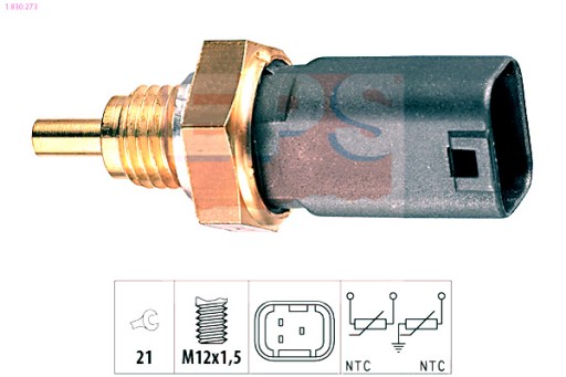 1.830.273 - EPS ДАТЧИК ТЕМПЕРАТУРИ ВОДИ FIAT