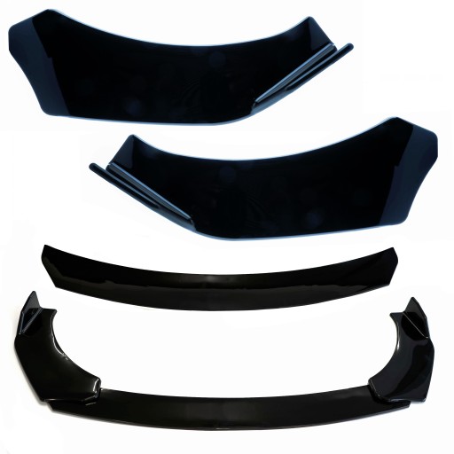 EPTUNING024 РАЗДЕЛИТЕЛЬ ПЕРЕДНЕГО БАМПЕРА АВТОМОБИЛЯ - ЧЕРНЫЙ ГЛЯНЦЕВЫЙ