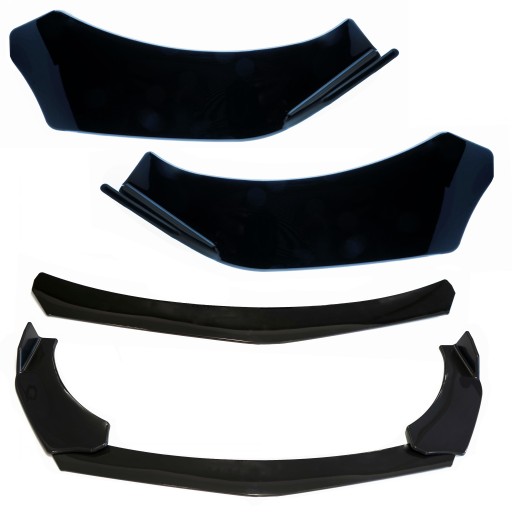 EPTUNING026 РАЗДЕЛИТЕЛЬ ПЕРЕДНЕГО БАМПЕРА АВТОМОБИЛЯ - ЧЕРНЫЙ ГЛЯНЦЕВЫЙ