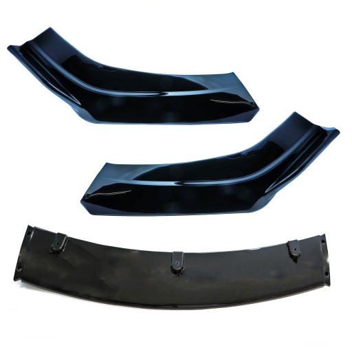 EPTUNING028 РАЗДЕЛИТЕЛЬ ПЕРЕДНЕГО БАМПЕРА АВТОМОБИЛЯ - ЧЕРНЫЙ ГЛЯНЦЕВЫЙ