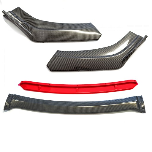 EPTUNING031 РАЗДЕЛИТЕЛЬ ПЕРЕДНЕГО БАМПЕРА АВТОМОБИЛЯ - ЧЕРНЫЙ КАРБОН + CZ