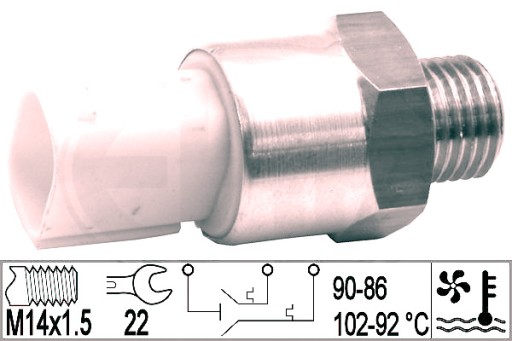 330836 - ЕРА ДАТЧИК ПЕРЕМИКАЧ ВЕНТИЛЯТОРА BMW