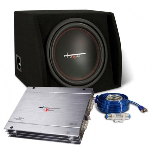EXCALIBUR X1 BASS PACK X12.1BR + X600.2 + кабели, сабвуфер + усилитель