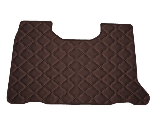 Килимок з екошкіри BROWN на Citroen DS3 Crossback з сабвуфером 2018-...