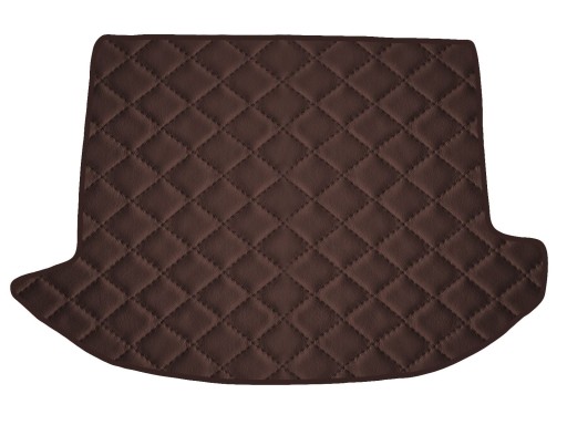Коврик из экокожи КОРИЧНЕВЫЙ для Kia Carens III 2-го ряда 2006-2013 гг.