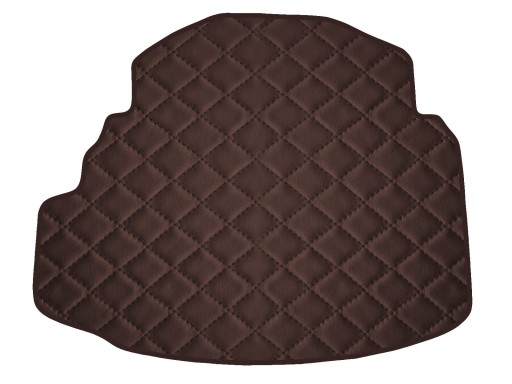 Коврик из экокожи КОРИЧНЕВЫЙ на фиксированные сиденья седана Mercedes C W204 2007-2014 гг.