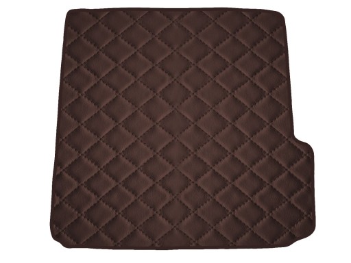 Коврик из экокожи КОРИЧНЕВЫЙ для Mercedes E S211 T универсал без левой выемки 2002-2009 гг.