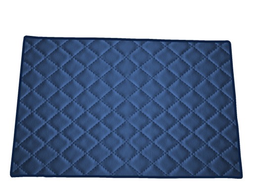 Коврик из экокожи ТЕМНО-СИНИЙ для BMW X5 G05 со шторкой 2018-...