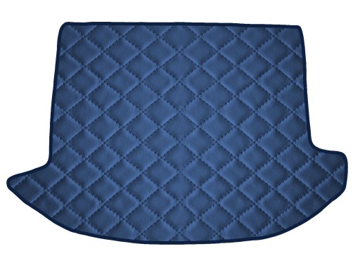Коврик из экокожи ТЕМНО-СИНИЙ для Kia Carens III 2-го ряда 2006-2013 гг.