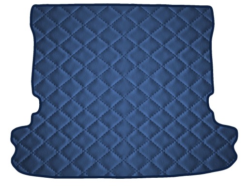 Коврик из экокожи ТЕМНО-СИНИЙ для Mitsubishi Pajero Lang 5/7os 2006-2021 гг.