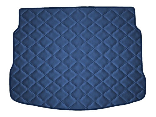 Коврик из экокожи ТЕМНО-СИНИЙ для Nissan Qashqai 2006-2013 гг.