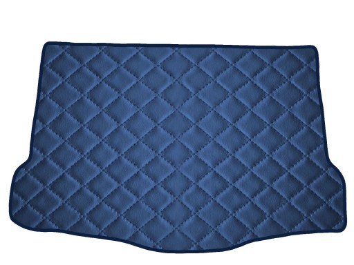 Коврик из экокожи ТЕМНО-СИНИЙ для Nissan Qashqai Acent, Tekma DB 2013-2021 гг.