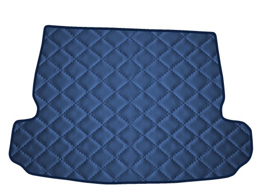 Коврик из экокожи ТЕМНО-СИНИЙ для Nissan X-Trail III 7os 2013-2021 гг.