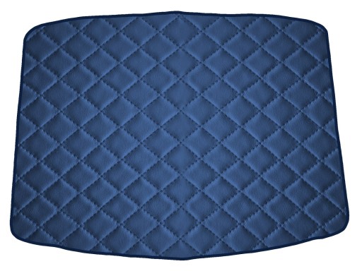 Коврик из экокожи ТЕМНО-СИНИЙ для Skoda Karoq DB 2017-...