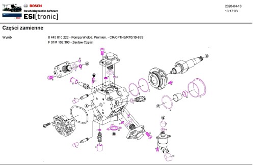 F01M102390 - Компоненты насоса CR