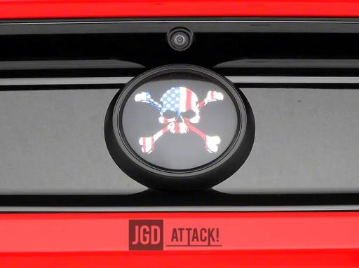 JGD-MU15-DAF - Эмблема бленды American Skull MUSTANG 2015-2021