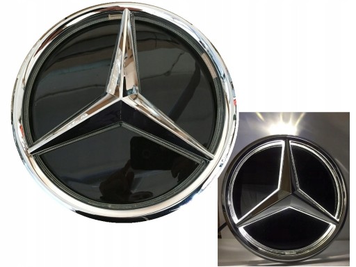 Світлодіодна емблема зі світлодіодним знаком, решітка бампера для Mercedes E W213 16-19