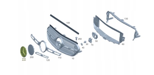 Емблема Mercedes A0008800500 distronic GLC