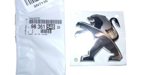 Peugeot 508 II Емблема задня 98361548DX Нова оригінальна OE