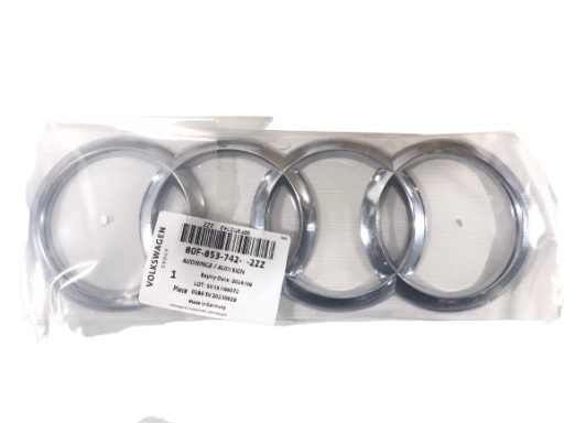 Эмблема на капоте, хромированный значок, AUDI 80F8537422ZZ