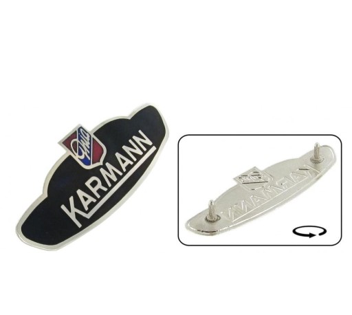 017151P - Емблема справа 'Karmann' Volkswagen T14 після 1959 року.