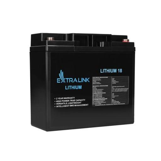 Extralink LiFePO4 18AH | Акумулятор | 12,8 В, BMS