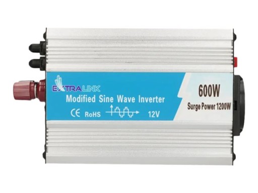Extralink OPIM-600W | Перетворювач напруги | автомобіль 12В, 600Вт
