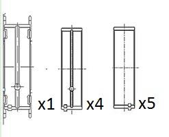 K043 - HOT RODS подшипник коленчатого вала. КАВАСАКИ KXF 250 04-16