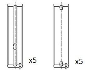 K055 - HOT RODS подшипник коленчатого вала. SUZUKI РМЗ 250 07-09