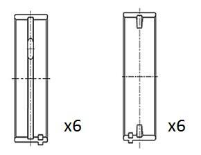 K090 - HOT RODS CRANKSHAFT BEARING KTM SXF450, EXC500