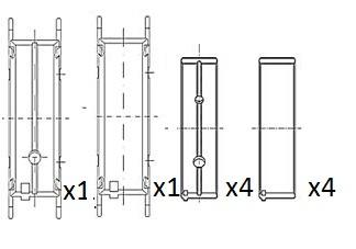 24-1072 - ВАЛ ПОДШИПНИКОВ С УПЛОТНЕНИЯМИ YAMAHA YZ125 74-85