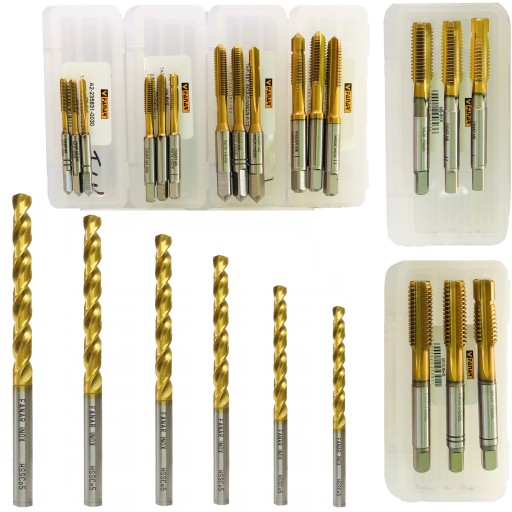 Мітчик FANAR для нержавіючої сталі М3-М10 + різьбові свердла INOX