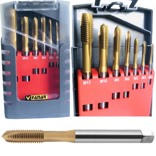 Комплект машинных метчиков FANAR M3-M12 TIN