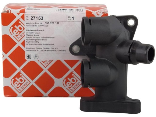 27153 - FEBI водяний патрубок AUDI A4 B5 A6 C4 C5 1.8 1.8 T