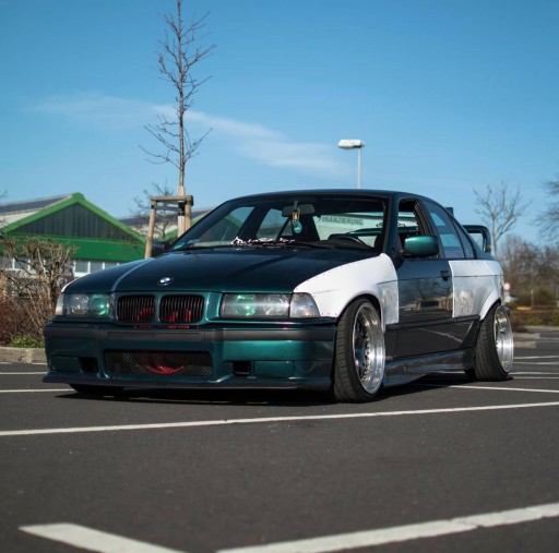 FELONY BMW E36 СЕДАН 2 ПЕРЕДНИХ ЭЛЕМЕНТА ЛЕВАЯ + ПРАВАЯ НОВАЯ НАКЛАДКА 50мм